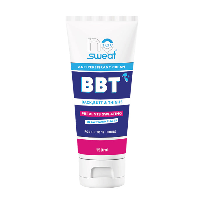 No More Sweat BBT Boobs, Back & Butt Antiperspirant Cream 12hr Protection, 150mL