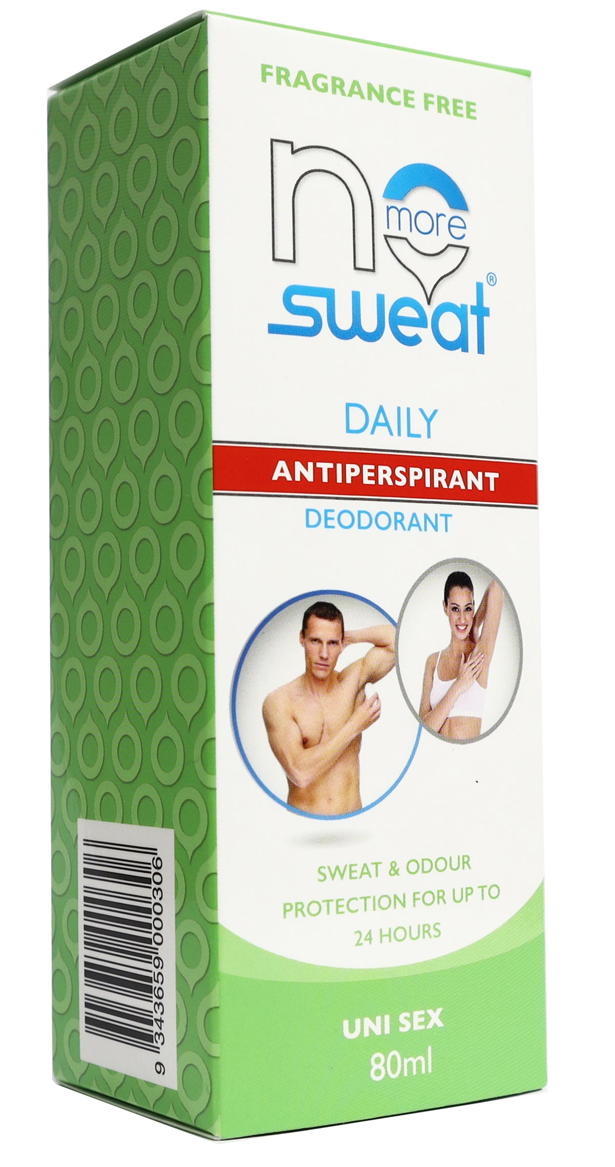 No More Sweat Daily Use Antiperspirant Cream 24hr Protection, 80mL
