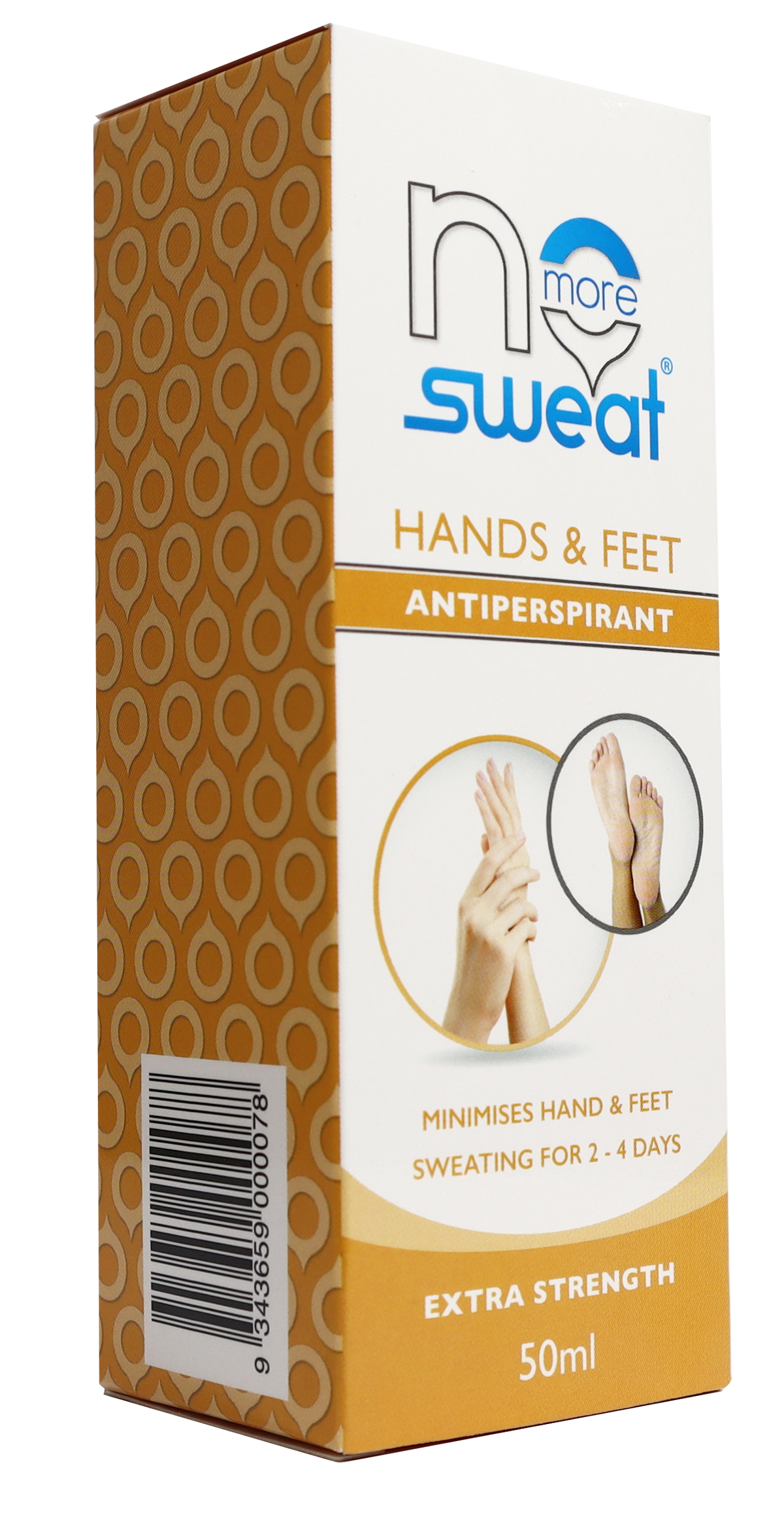 No More Sweat Hands and Feet Clinical Strength 48hr Antiperspirant Spray, 50mL