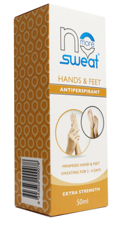No More Sweat Hands and Feet Clinical Strength 48hr Antiperspirant Spray, 50mL