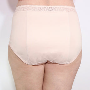 Maxi Panty Lace Brief - Peach