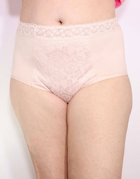 Maxi Panty Lace Brief - Peach